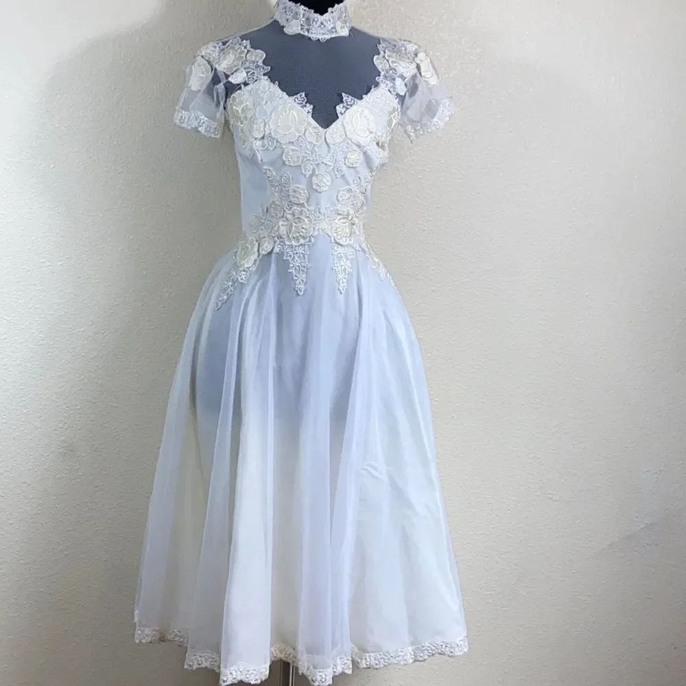 Vintage ILGWU Woman Wedding Dress Size S XS